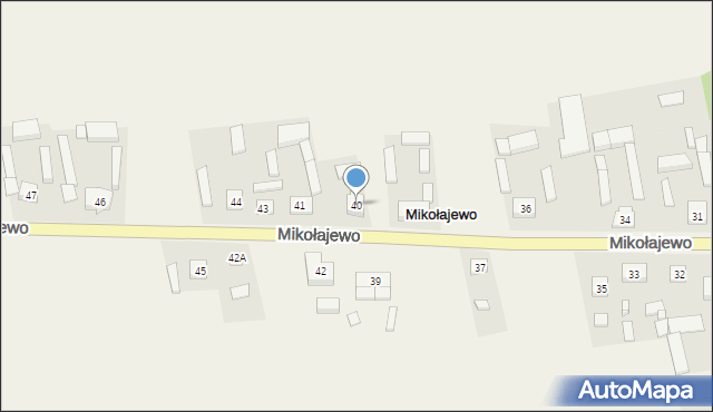 Mikołajewo, Mikołajewo, 40, mapa Mikołajewo