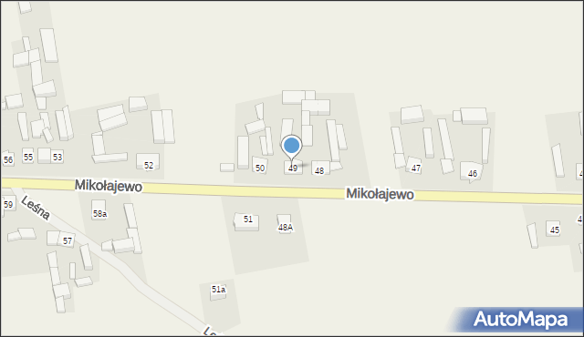 Mikołajewo, Mikołajewo, 49, mapa Mikołajewo