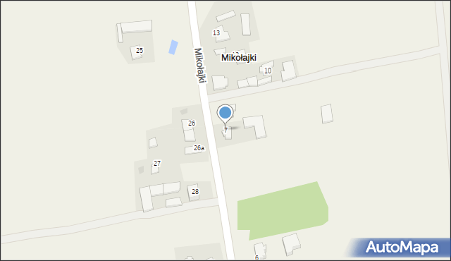 Mikołajki, Mikołajki, 7, mapa Mikołajki