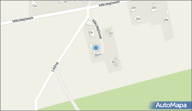 Mikołajówek, Mikołajówek, 32b, mapa Mikołajówek