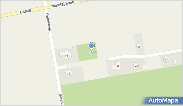 Mikołajówek, Mikołajówek, 31, mapa Mikołajówek