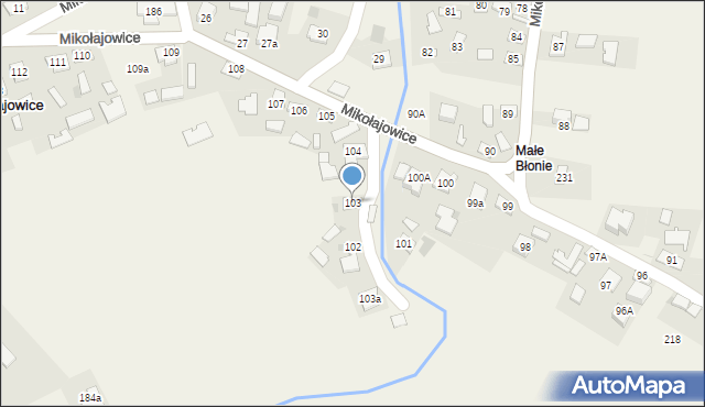 Mikołajowice, Mikołajowice, 103, mapa Mikołajowice