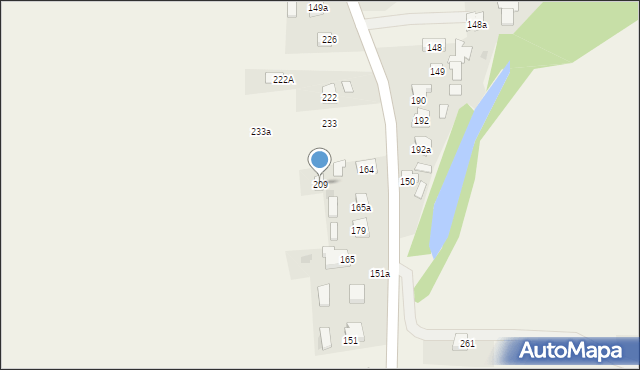 Mikołajowice, Mikołajowice, 209, mapa Mikołajowice