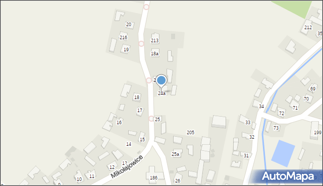 Mikołajowice, Mikołajowice, 24a, mapa Mikołajowice