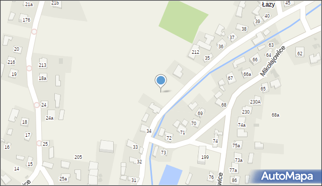 Mikołajowice, Mikołajowice, 35a, mapa Mikołajowice