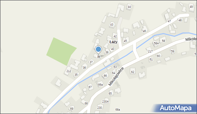 Mikołajowice, Mikołajowice, 38, mapa Mikołajowice