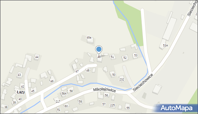 Mikołajowice, Mikołajowice, 49, mapa Mikołajowice