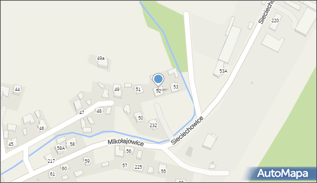 Mikołajowice, Mikołajowice, 52, mapa Mikołajowice