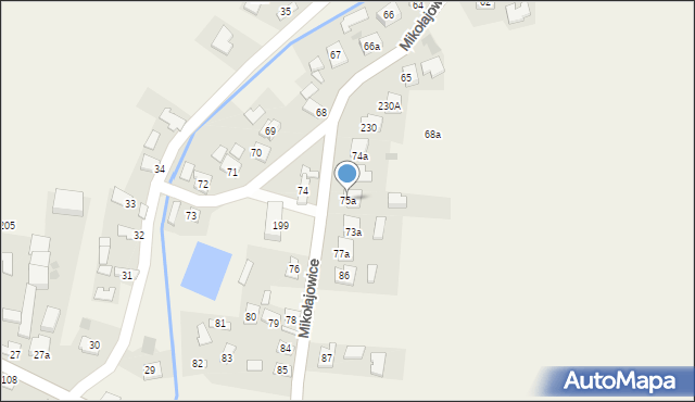 Mikołajowice, Mikołajowice, 75a, mapa Mikołajowice