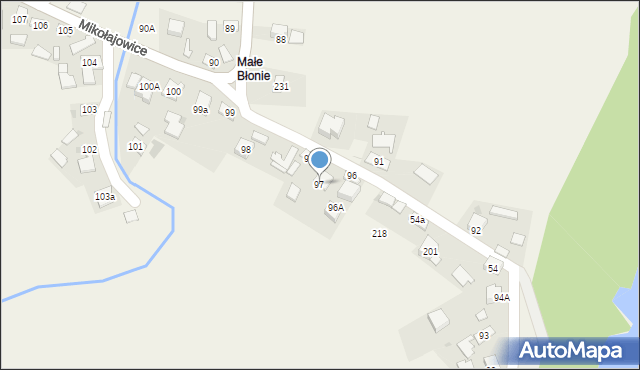 Mikołajowice, Mikołajowice, 97, mapa Mikołajowice