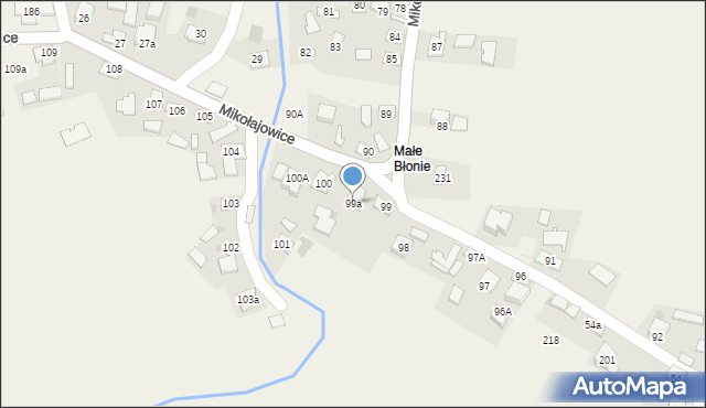 Mikołajowice, Mikołajowice, 99a, mapa Mikołajowice