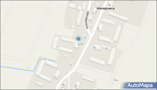 Mikołajowice, Mikołajowice, 5, mapa Mikołajowice