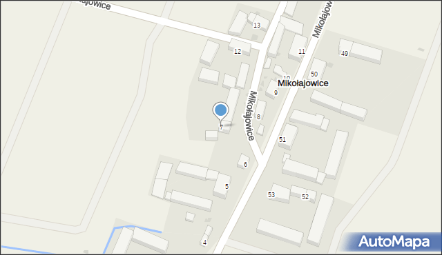 Mikołajowice, Mikołajowice, 7, mapa Mikołajowice