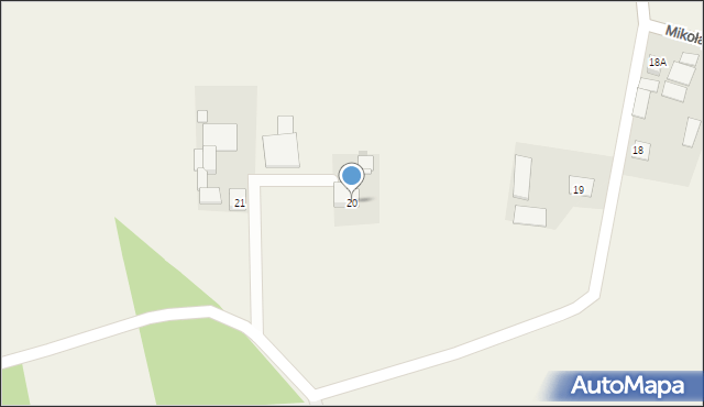 Mikołajówka, Mikołajówka, 20, mapa Mikołajówka