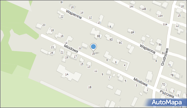Mikołów, Miodowa, 10, mapa Mikołów