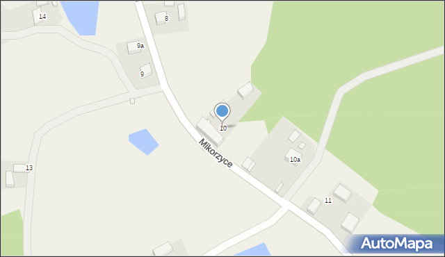 Mikorzyce, Mikorzyce, 10, mapa Mikorzyce