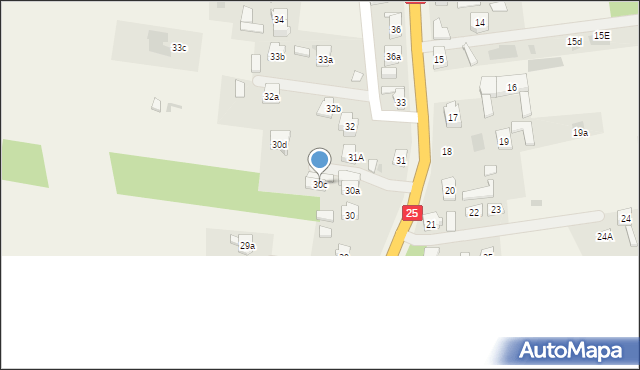 Mikorzyn, Mikorzyn, 30c, mapa Mikorzyn