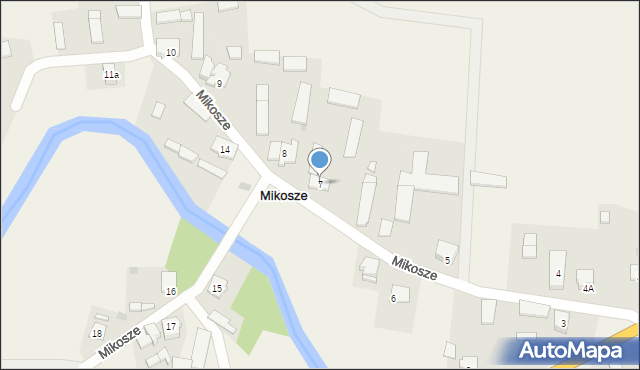 Mikosze, Mikosze, 7, mapa Mikosze