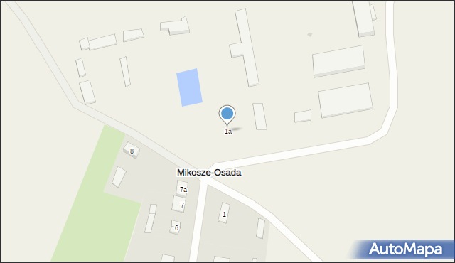 Mikosze-Osada, Mikosze-Osada, 1a, mapa Mikosze-Osada