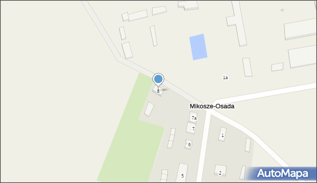 Mikosze-Osada, Mikosze-Osada, 8, mapa Mikosze-Osada