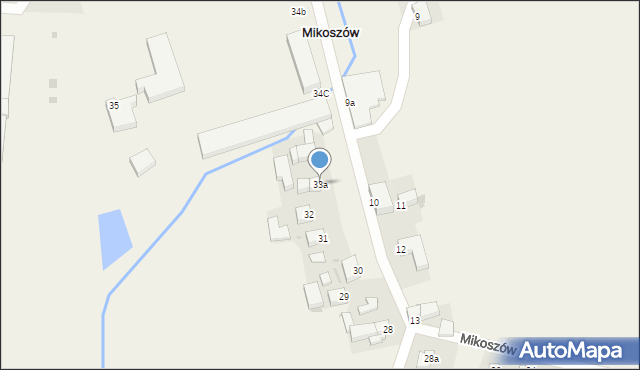 Mikoszów, Mikoszów, 33a, mapa Mikoszów
