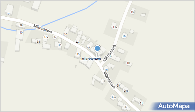 Mikoszowa, Mikoszowa, 13, mapa Mikoszowa