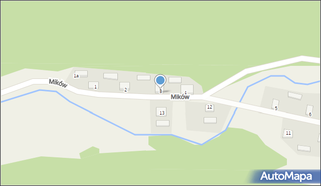 Mików, Mików, 3/1, mapa Mików