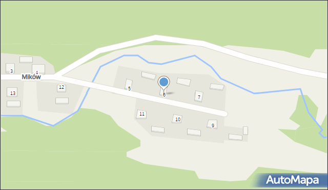 Mików, Mików, 6/2, mapa Mików
