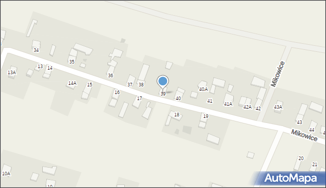 Mikowice, Mikowice, 39, mapa Mikowice