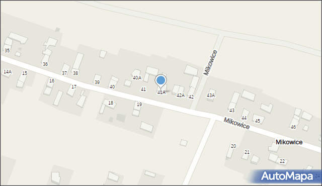 Mikowice, Mikowice, 41A, mapa Mikowice