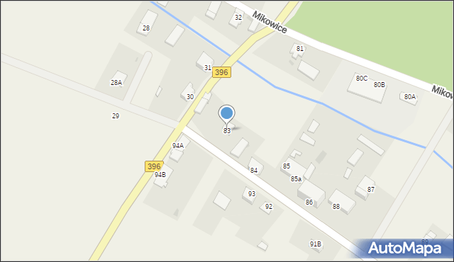 Mikowice, Mikowice, 83, mapa Mikowice