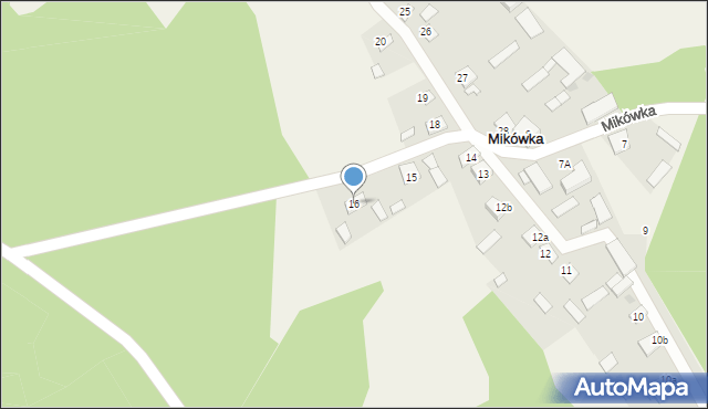 Mikówka, Mikówka, 16, mapa Mikówka