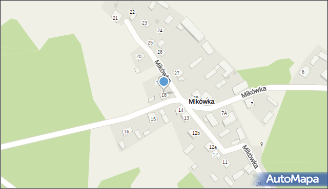 Mikówka, Mikówka, 18, mapa Mikówka