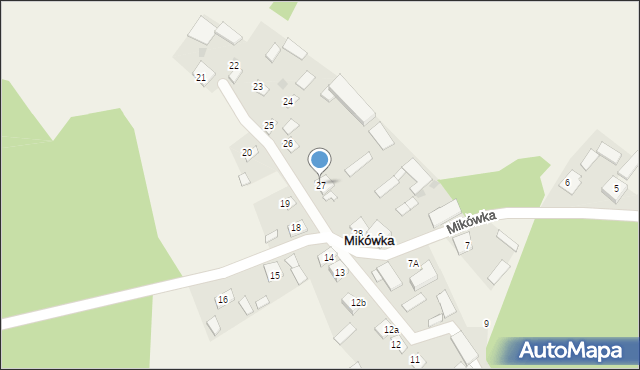 Mikówka, Mikówka, 27, mapa Mikówka