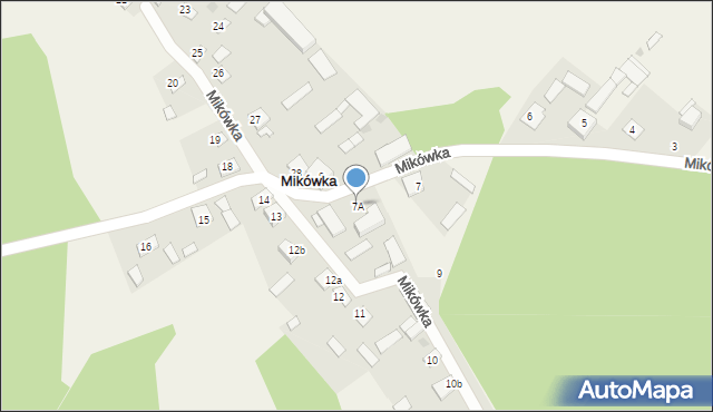 Mikówka, Mikówka, 7A, mapa Mikówka