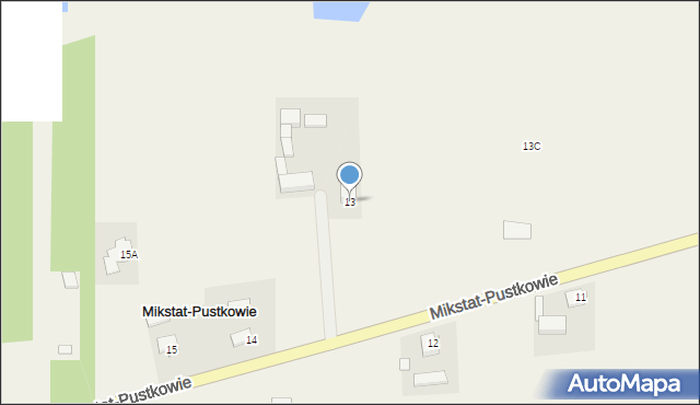 Mikstat-Pustkowie, Mikstat-Pustkowie, 13, mapa Mikstat-Pustkowie