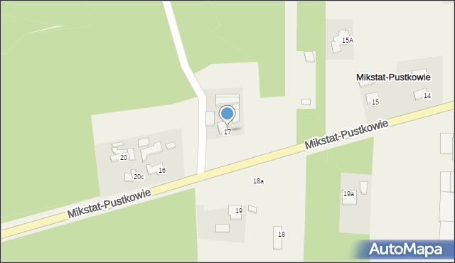Mikstat-Pustkowie, Mikstat-Pustkowie, 17, mapa Mikstat-Pustkowie