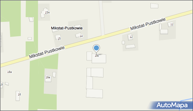 Mikstat-Pustkowie, Mikstat-Pustkowie, 19c, mapa Mikstat-Pustkowie
