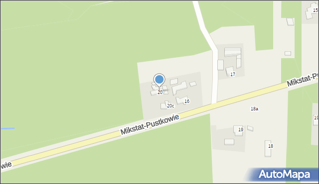 Mikstat-Pustkowie, Mikstat-Pustkowie, 20, mapa Mikstat-Pustkowie