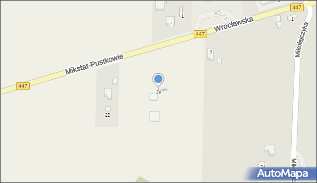 Mikstat-Pustkowie, Mikstat-Pustkowie, 2a, mapa Mikstat-Pustkowie