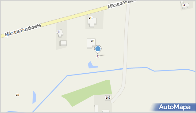 Mikstat-Pustkowie, Mikstat-Pustkowie, 4J, mapa Mikstat-Pustkowie