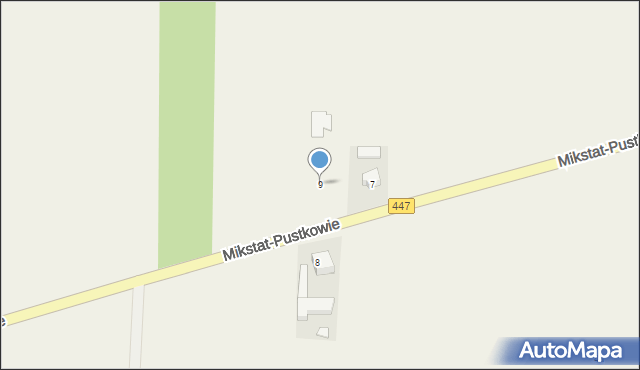 Mikstat-Pustkowie, Mikstat-Pustkowie, 9, mapa Mikstat-Pustkowie