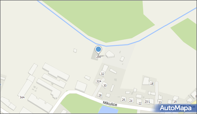 Mikulice, Mikulice, 200, mapa Mikulice