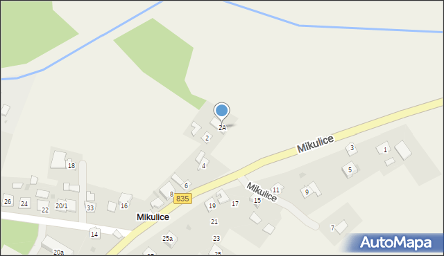Mikulice, Mikulice, 2A, mapa Mikulice