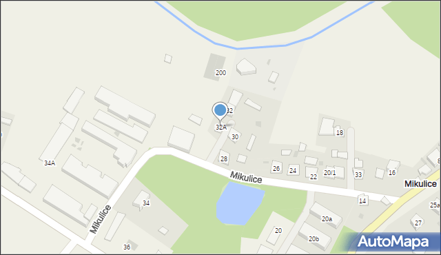 Mikulice, Mikulice, 32A, mapa Mikulice