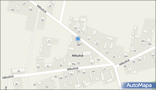 Mikulice, Mikulice, 19a, mapa Mikulice