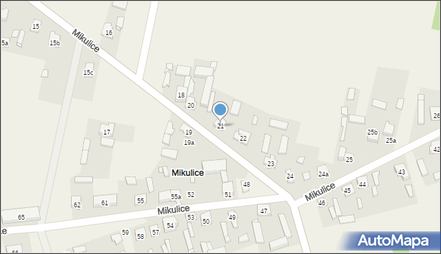 Mikulice, Mikulice, 21, mapa Mikulice