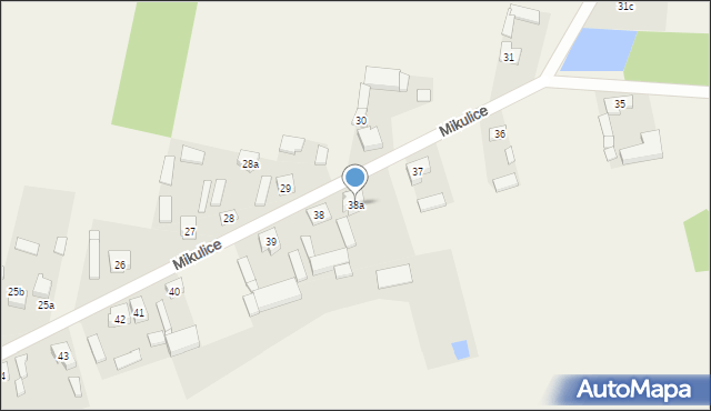 Mikulice, Mikulice, 38a, mapa Mikulice