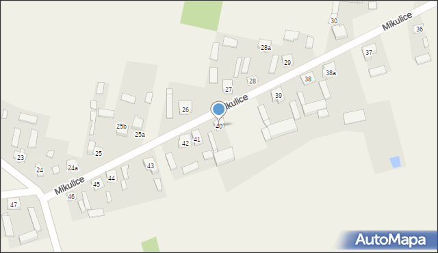 Mikulice, Mikulice, 40, mapa Mikulice