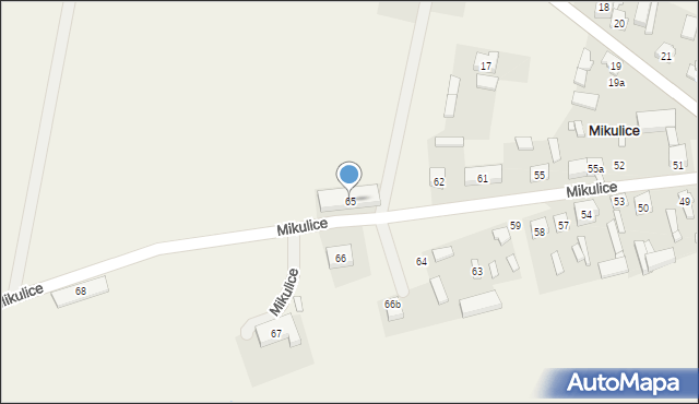 Mikulice, Mikulice, 65, mapa Mikulice